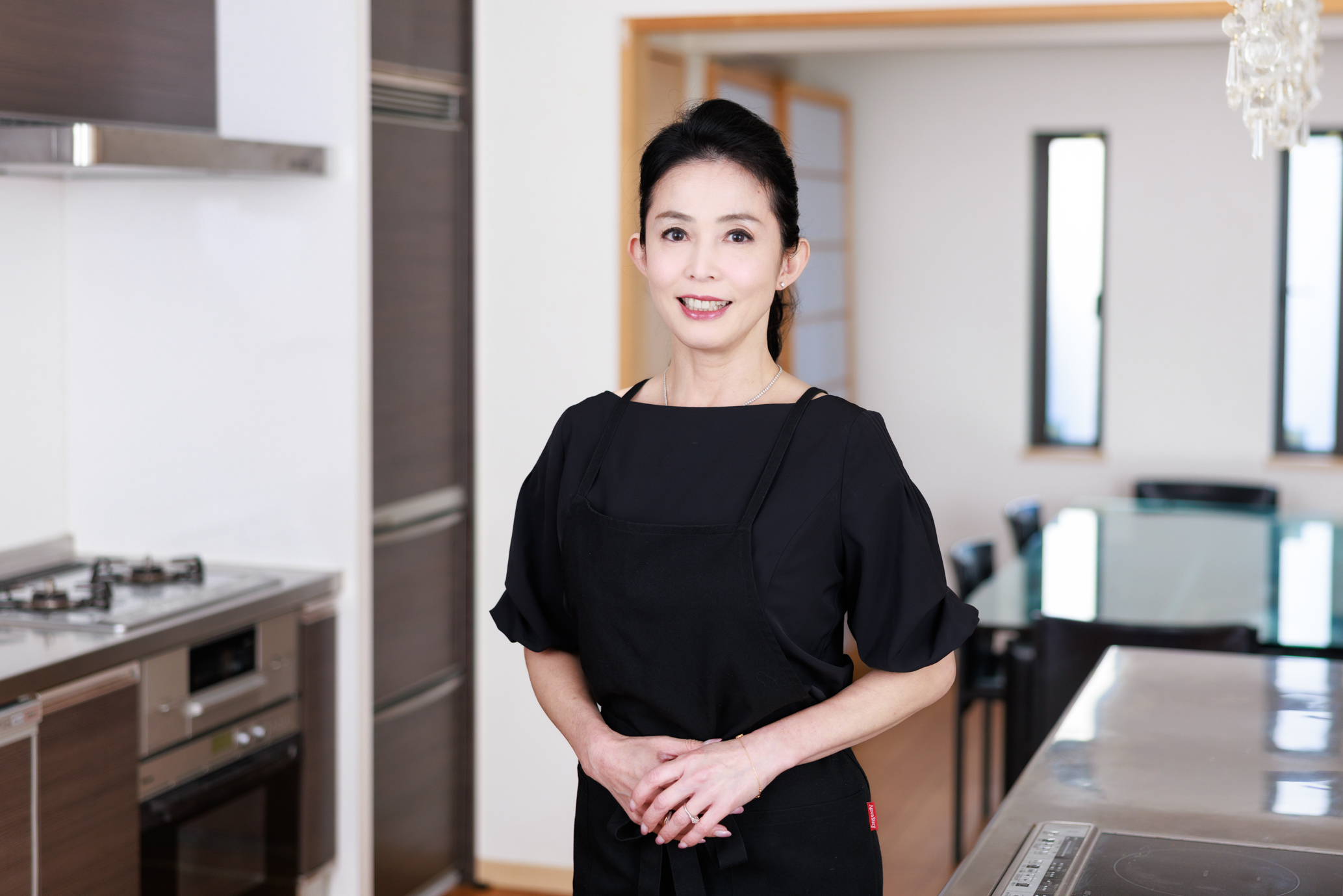 Natsuko Nakamura in her Ginza kitchen